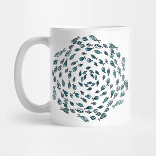 School of Fish Mandala Mug